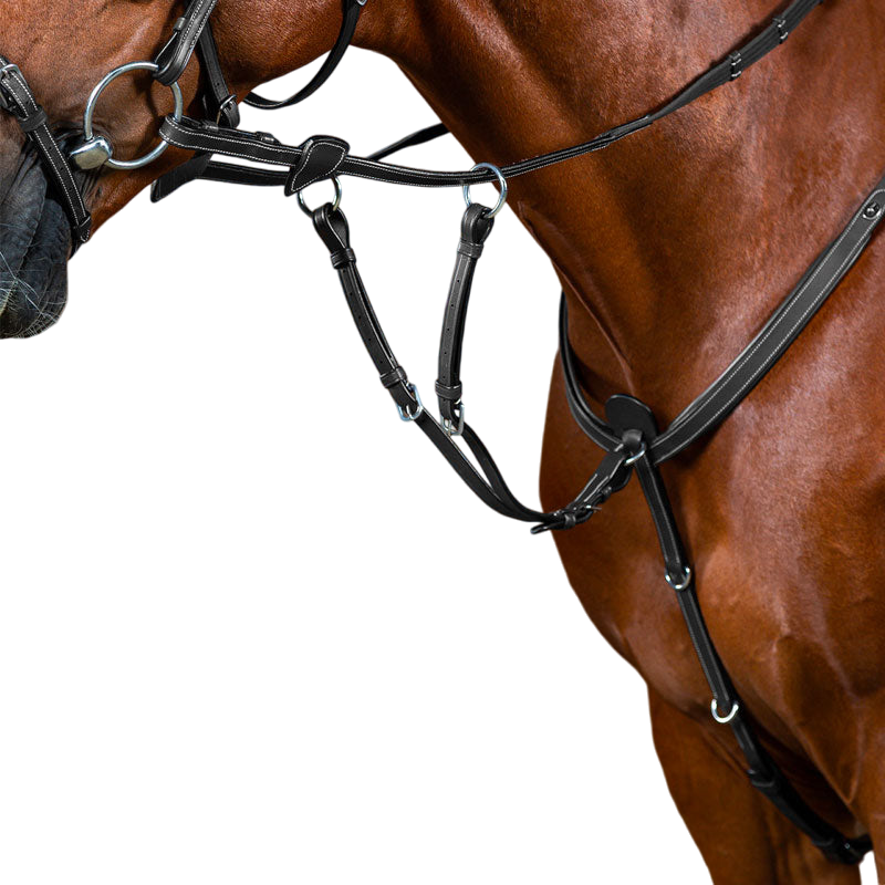 Dyon - Martingaalvork met ringen Working by Dyon zwart | - Ohlala