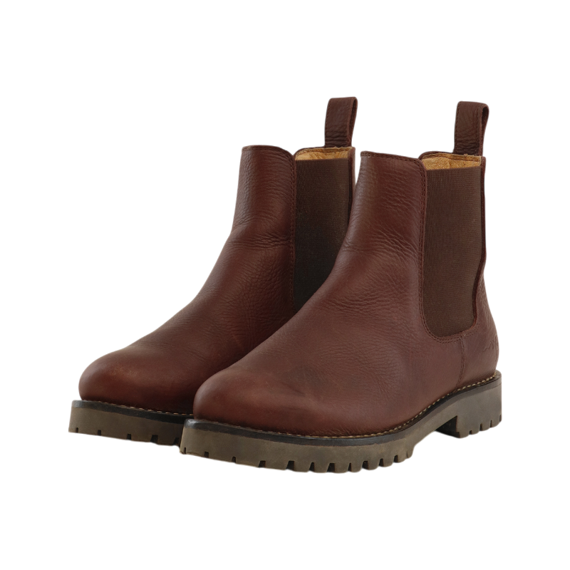 Dyon - Boots d'équitation en cuir Chelsea marron | - Ohlala