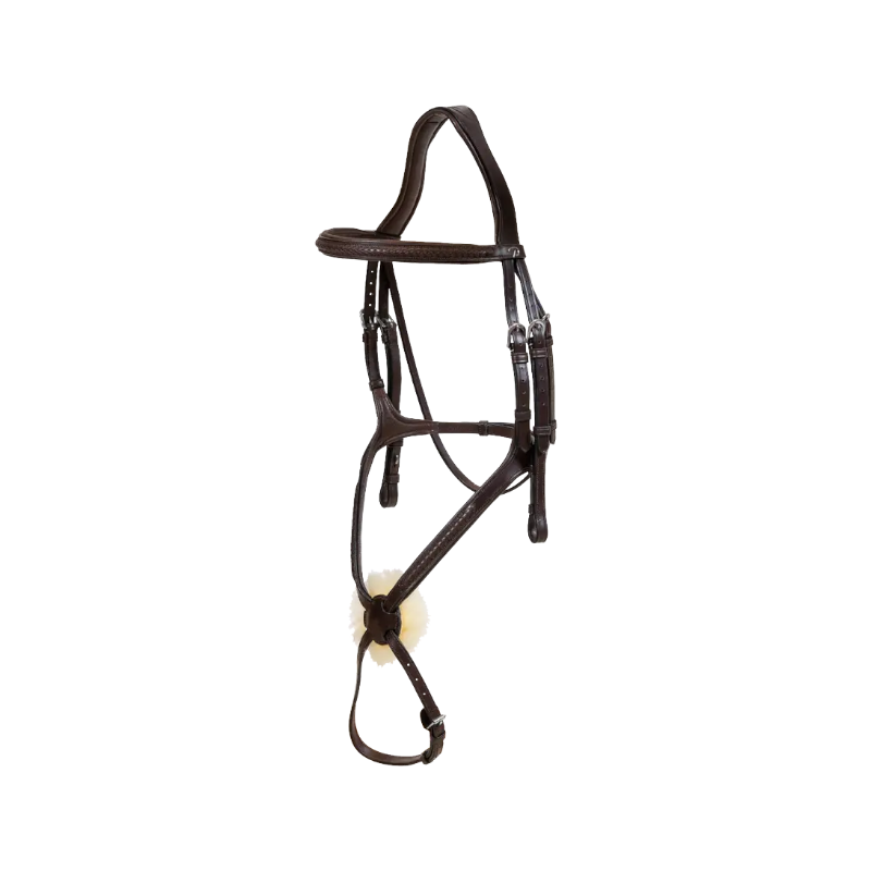 Dyon - Havana Braided Cross Noseband Bridle | - Ohlala