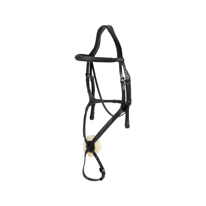 Dyon - Black Braided Cross Noseband Bridle | - Ohlala