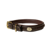 Dyon - Flat braided dog collar brown | - Ohlala