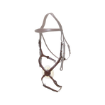 Dyon - Figure-8 Chain Noseband New English Collection Brown | - Ohlala