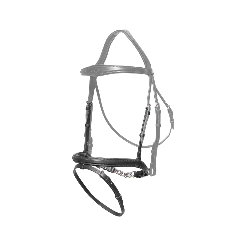 Dyon - Chain Flash Noseband New English Collection Black | - Ohlala