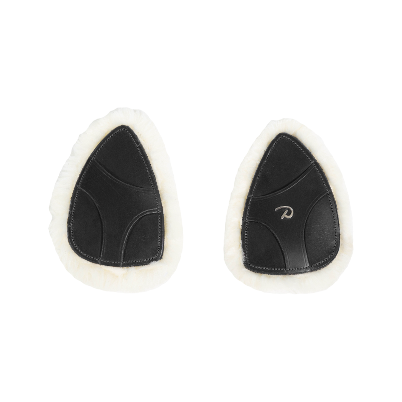 Dyon - Vegan sheepskin 5-point breastplate protection pad New English Collection black | - Ohlala