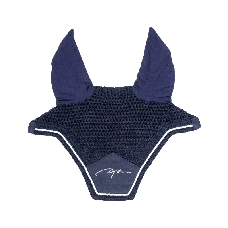 Dyon - Diamond navy horse ear bonnet | - Ohlala