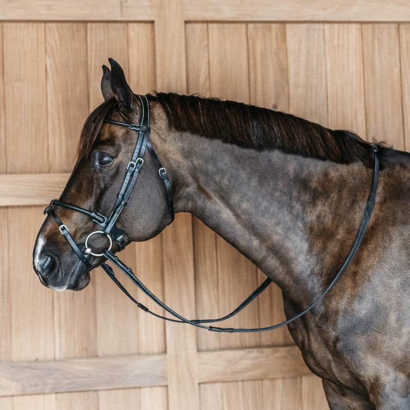 Dyon - Bridon en cuir rond Working By Dy'on noir | - Ohlala