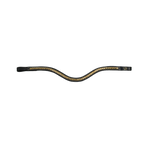 Dyon - V-shaped brass clincher browband D Collection black | - Ohlala