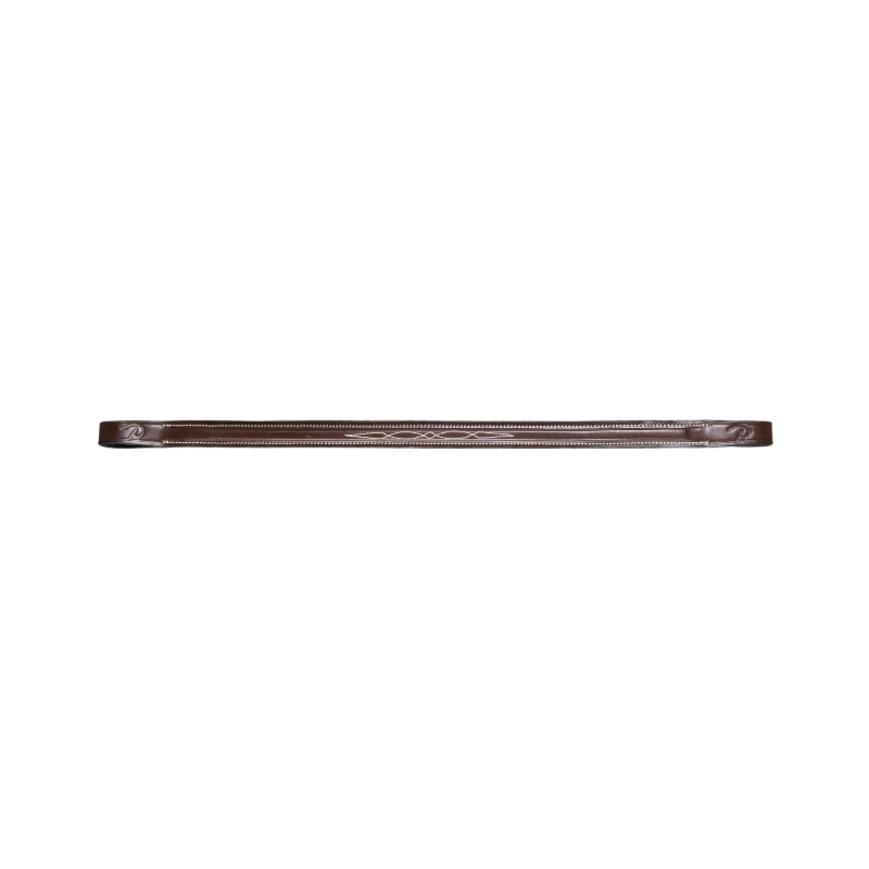 Dyon - Straight Browband without Pins and Padding US Collection Brown | - Ohlala