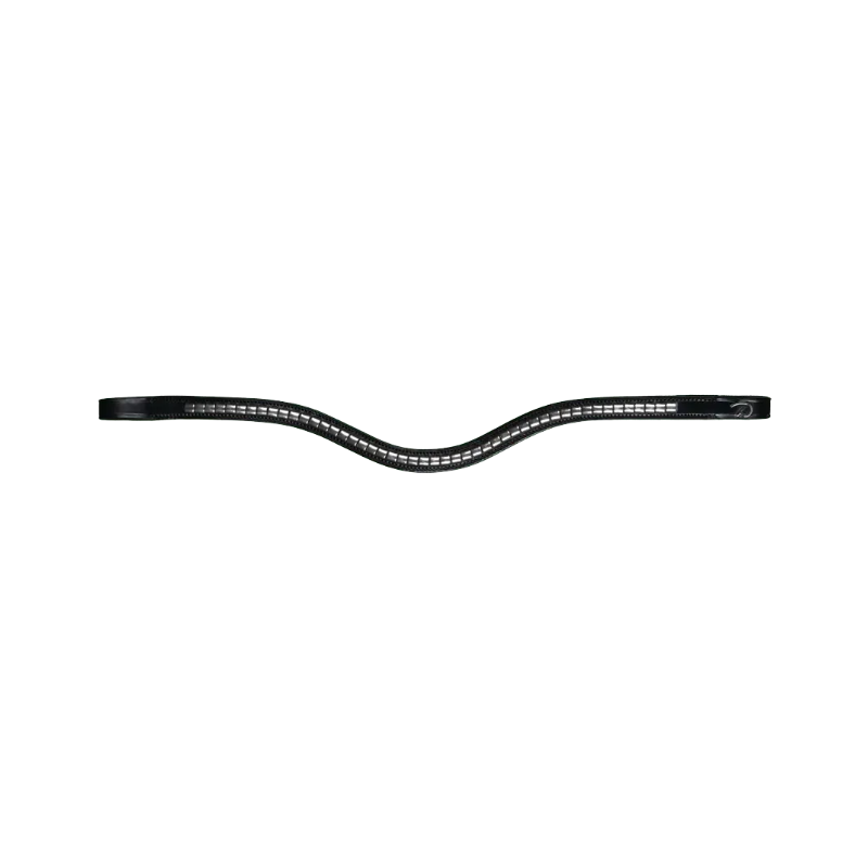 Dyon - V-voorhoofdband zilveren clincher New English Collection zwart | - Ohlala