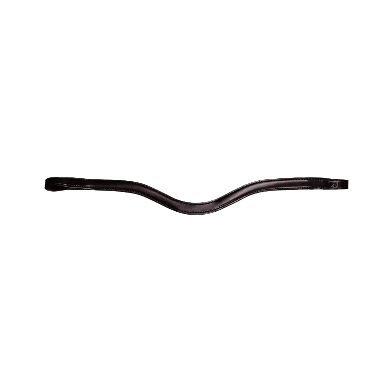 Dyon - Frontale a V in cuoio piatto New English Collection marrone | - Ohlala