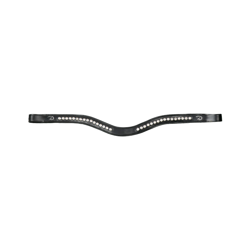 Dyon - Frontal en V medio Swarovski New English Collection negro | - Ohlala