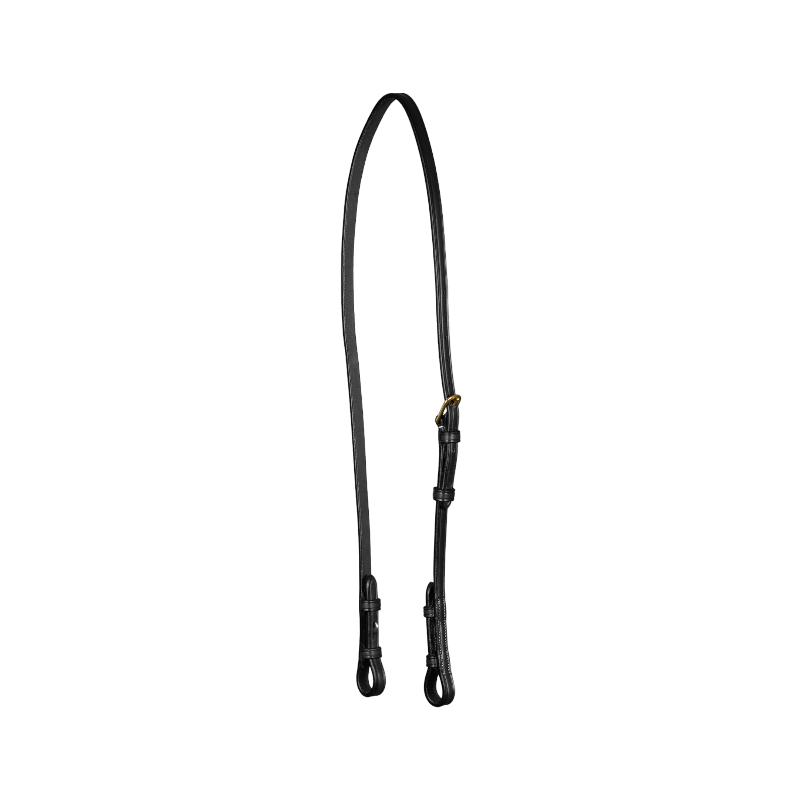 Dyon - Adjustable double bridle cheekpieces D Collection black | - Ohlala