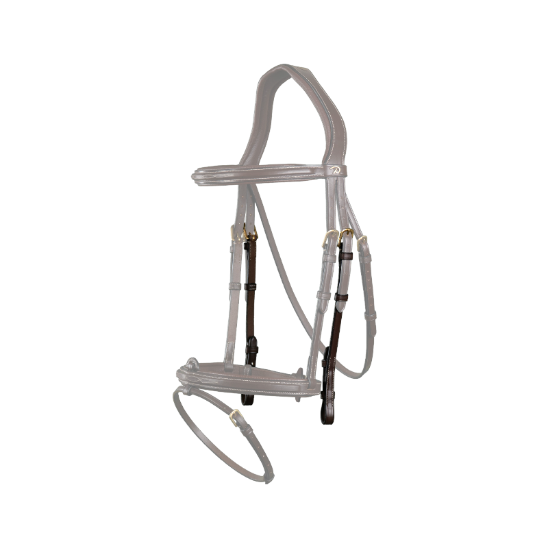 Dyon - Bit cheekpieces D Collection brown | - Ohlala