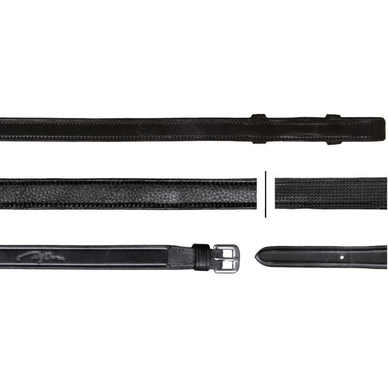 Dyon - Hunter reins 5/8 New English Collection black | - Ohlala