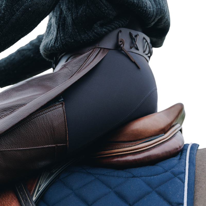 Brown leather long chaps | - Ohlala
