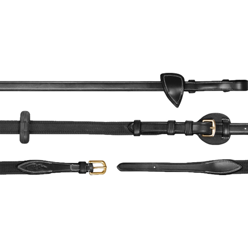 Dyon - Adjustable reins 5/8 D Collection black | - Ohlala