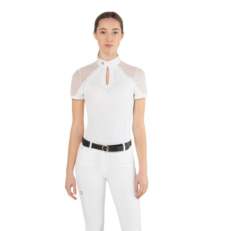Ego7 - Polo de concours manches courtes femme Teresa blanc | - Ohlala