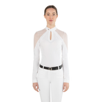 Ego7 - Damen-Turnierpoloshirt langarm Teresa weiß | - Ohlala