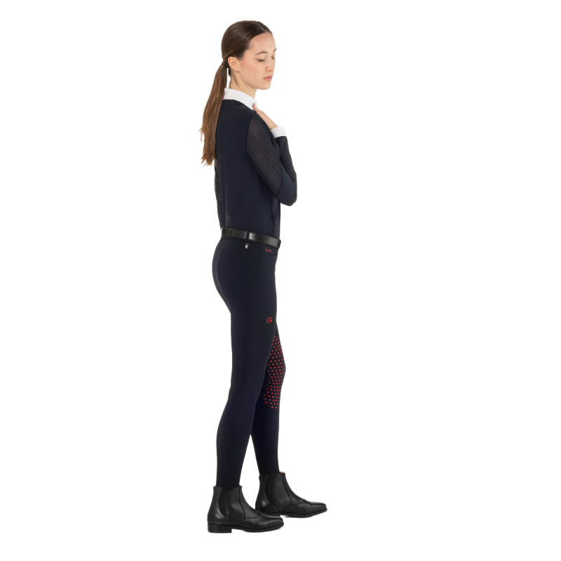Ego7 - Damskie spodnie jeździeckie Jumping GI granatowe | - Ohlala