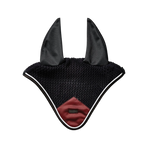 Equestrian Stockholm - Bonnet para caballos Modern Luxe negro/ rojo oscuro | - Ohlala