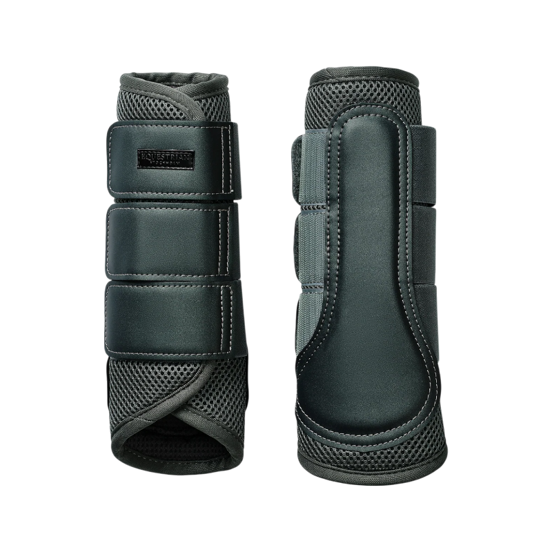 Equestrian Stockholm - Guêtres fermées Classic Mesh Avenue Green vert armé | - Ohlala