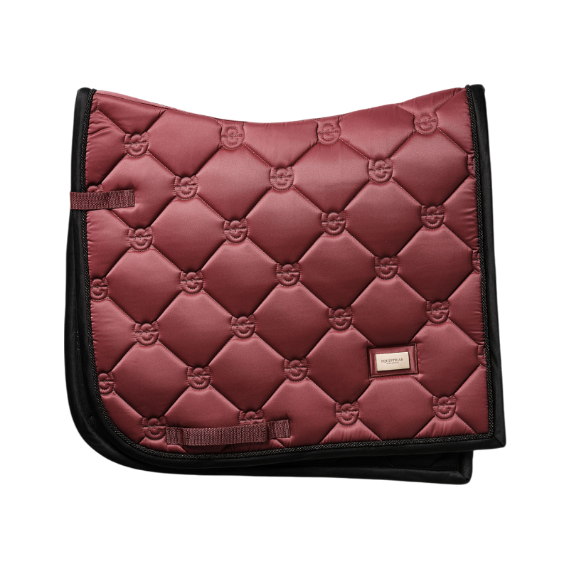 Equestrian Stockholm - Soft rouge dressage saddle pad | - Ohlala
