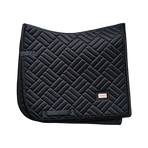Equestrian Stockholm - Modern Dark Ocean navy dressage pad | - Ohlala