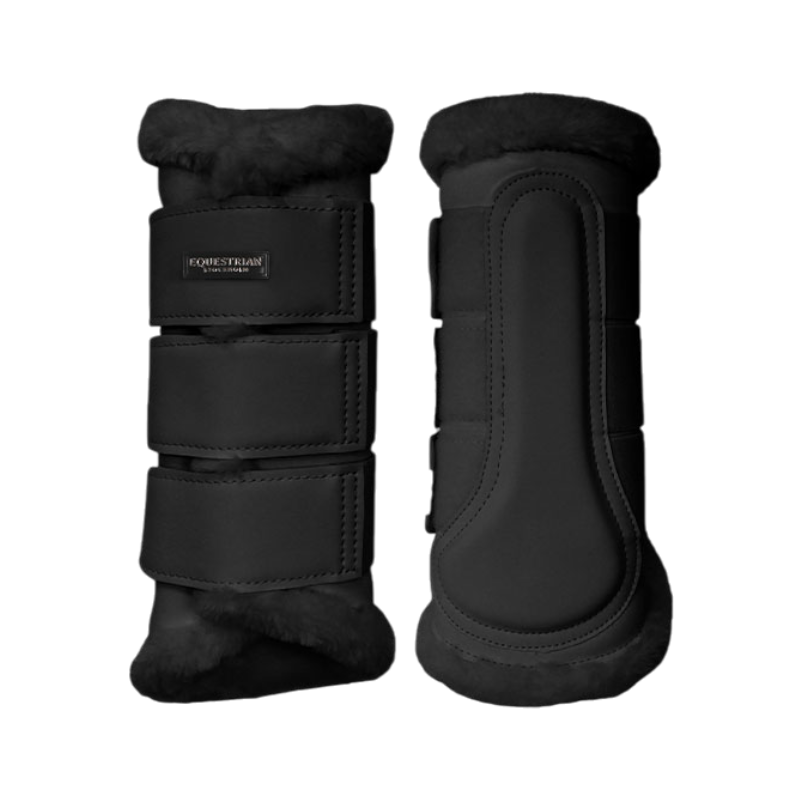 Equestrian Stockholm - Closed brushing boots Black | - Ohlala