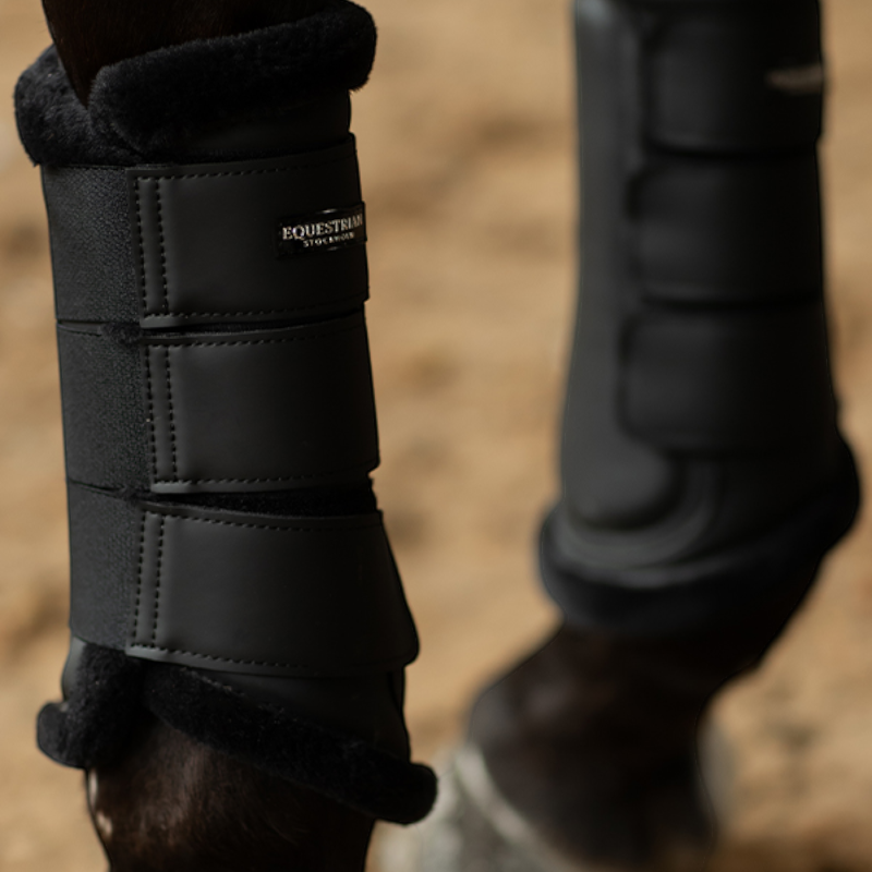 Equestrian Stockholm - Closed brushing boots Black | - Ohlala