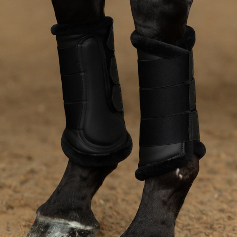 Equestrian Stockholm - Closed brushing boots Black | - Ohlala