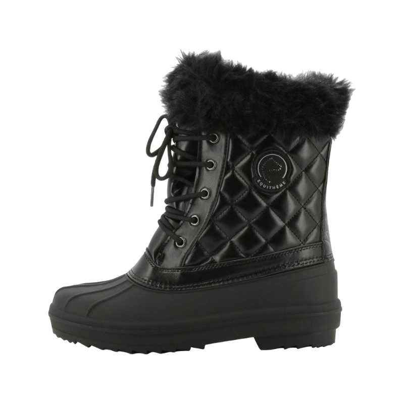 Equithème - "je t'aime" winter boots black | - Ohlala