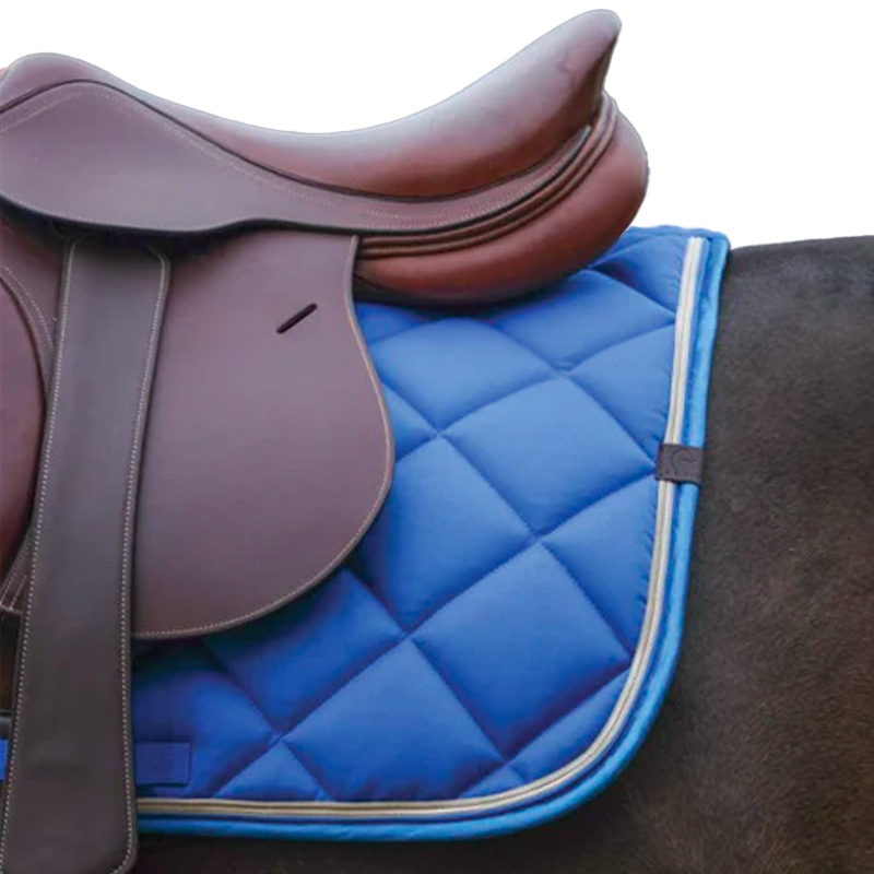 Equithème - Tapis de selle Classic bleu roi | - Ohlala