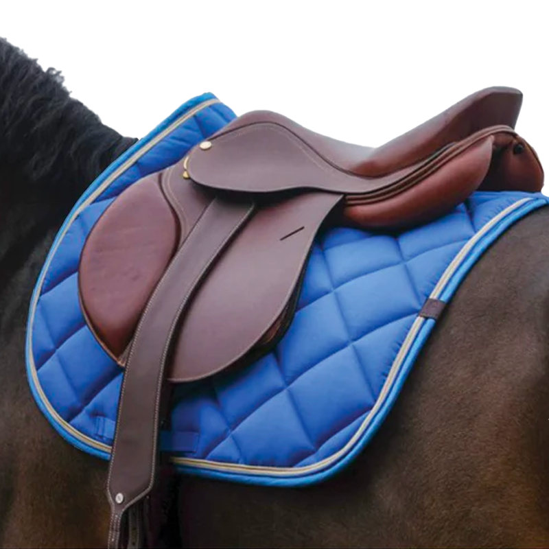 Equithème - Tapis de selle Classic bleu roi | - Ohlala