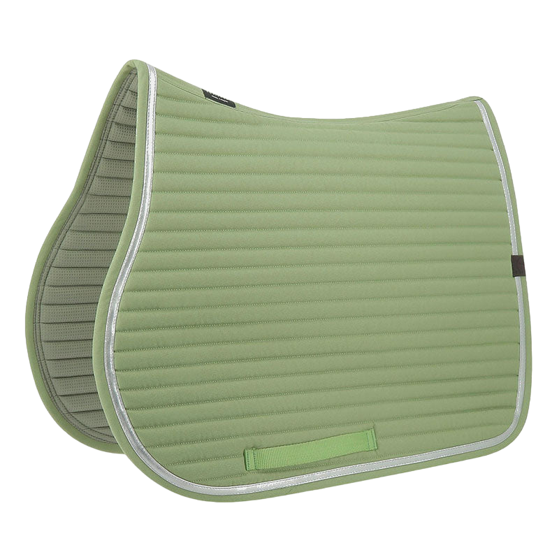 Equithème - Spring light green saddle pad | - Ohlala
