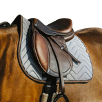 Equithème - Tweedytan saddle pad white | - Ohlala