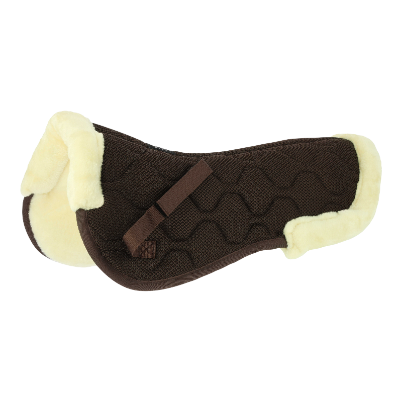 Equithème - Amortisseur Hexa Mesh marron/ écru | - Ohlala