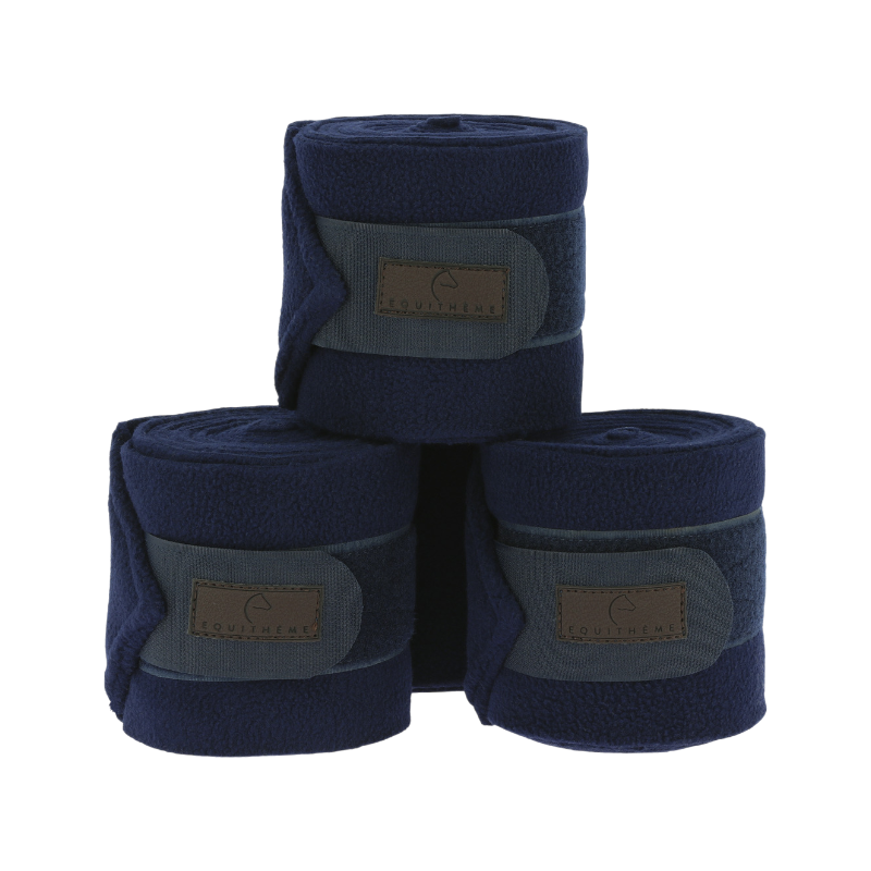 Equithème - 3M Navy Polo Wraps (x4) | - Ohlala
