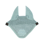 Equithème - Light blue Brocart horse ear bonnet | - Ohlala