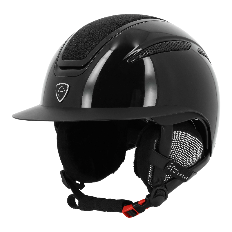 Equithème - JTM oorwarmers voor helm zwart/strass | - Ohlala