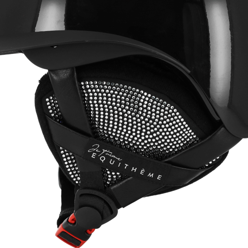 Equithème - JTM oorwarmers voor helm zwart/strass | - Ohlala