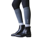 Equithème - Chaussettes d'équitation Compet anthracite/ gris clair (x1) | - Ohlala