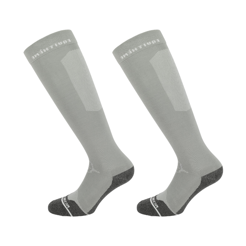 Equithème - Technic light grey riding socks (x1) | - Ohlala