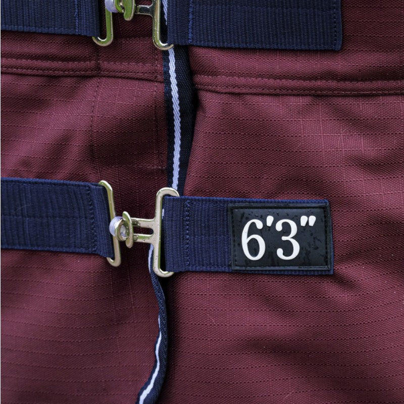 Equithème - Couverture d'extérieur Tyrex 1200D bordeaux 300g