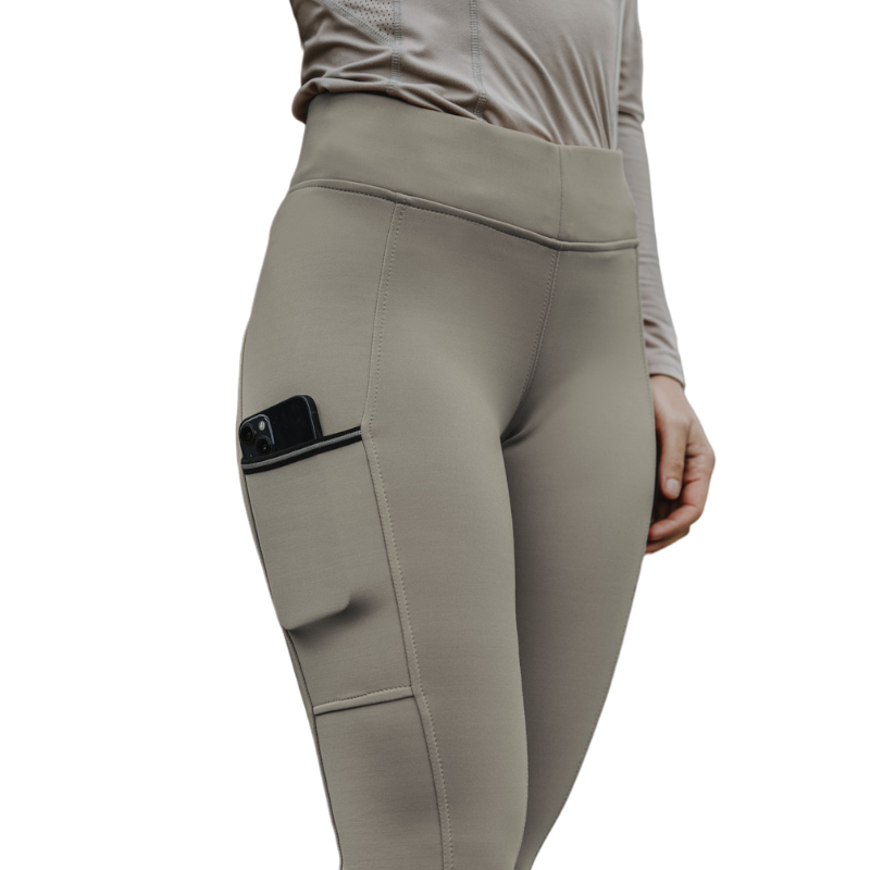 Equithème - Brigitte Taupe Women's Riding Leggings | - Ohlala