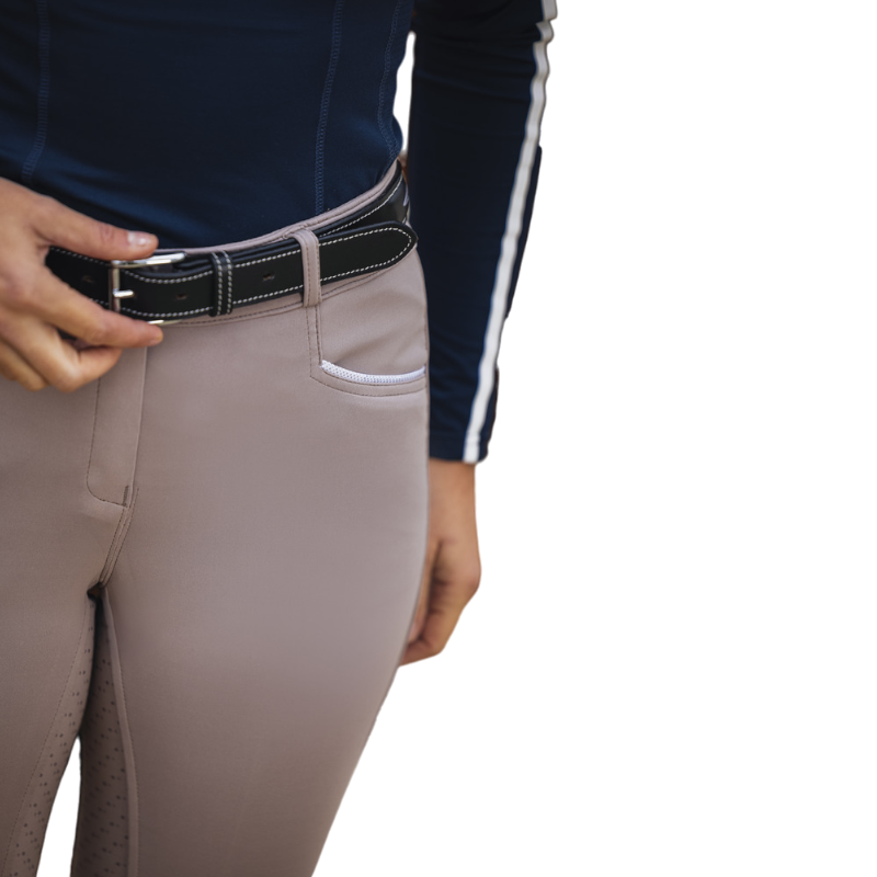 Equithème - Women's riding breeches Claudine taupe | - Ohlala