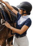 Equithème - Polo manga corta mujer Tokyo marino | - Ohlala