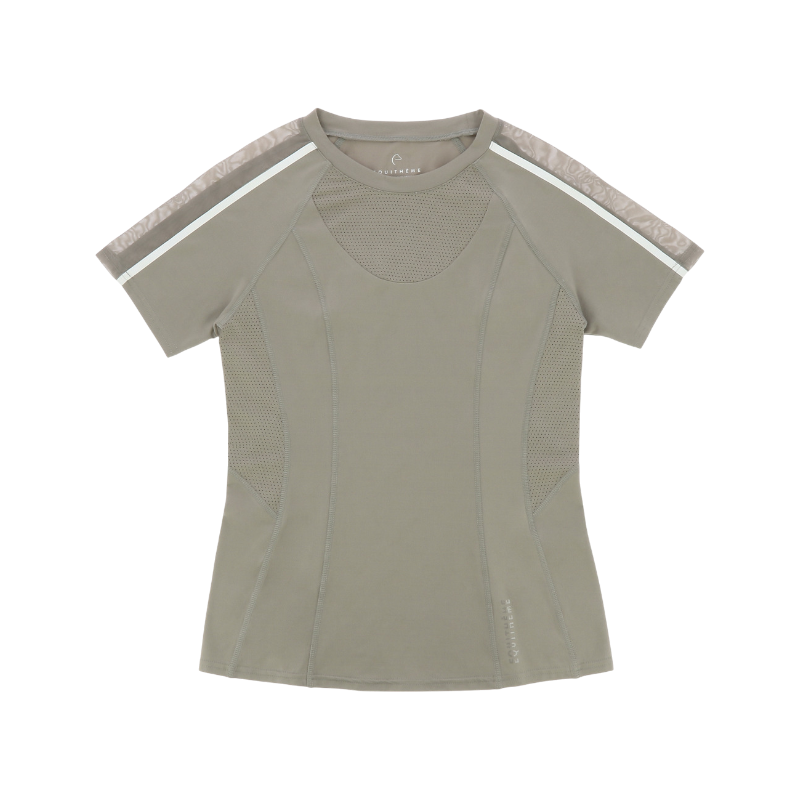 Equithème - Marion women's short-sleeve T-shirt taupe | - Ohlala
