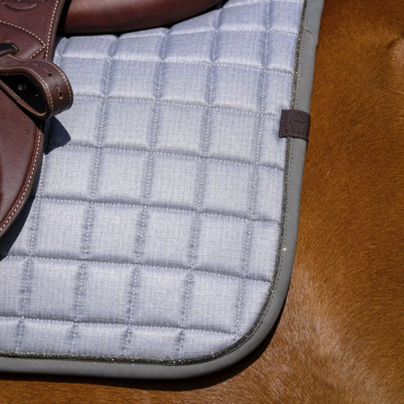 Equithème - Sattelunterlage Chic grau | - Ohlala