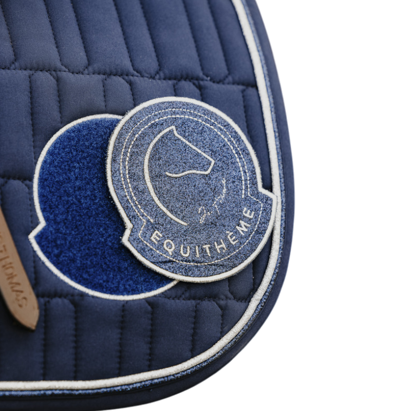 Equithème - Compet Je t'aime Navy Saddle Pad | - Ohlala