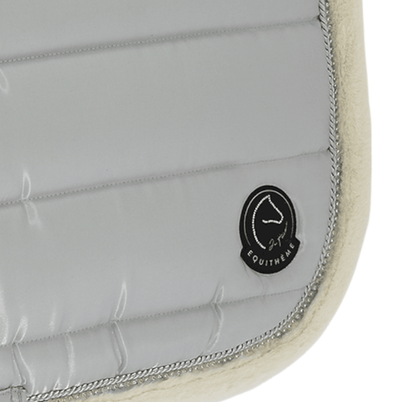 Equithème - Studio Je t'aime Silver Saddle Pad | - Ohlala
